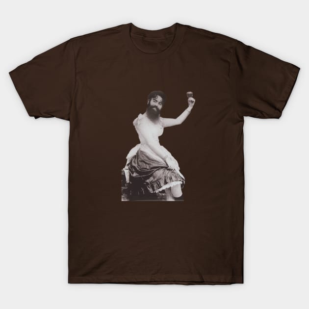 Bearded Lady Toast T-Shirt by The Curious Cabinet